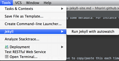 Jekyll Tool